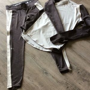 Under Armour size M set. Light Grey/Cream/Grey